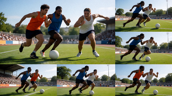 体育赛事直播现场的多机位拍摄与转播画面